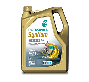 Motoreļļa PETRONAS SYNTIUM 5000 XS 5W-30 SN 5L